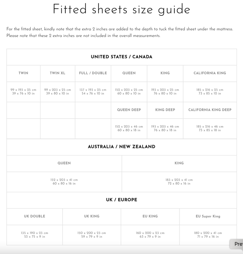 MagicLinen - Striped in natural fitted sheet: US Queen