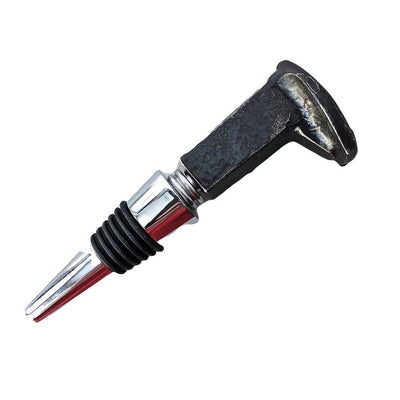 Railroad Spike Stopper and Corkscrew