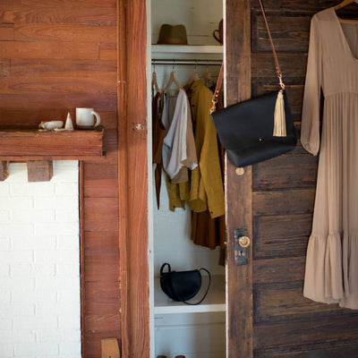 Leather Tassel- White