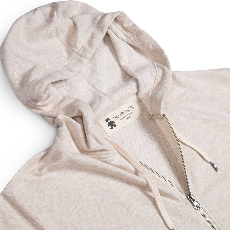 French Teddy Zipper - Cream