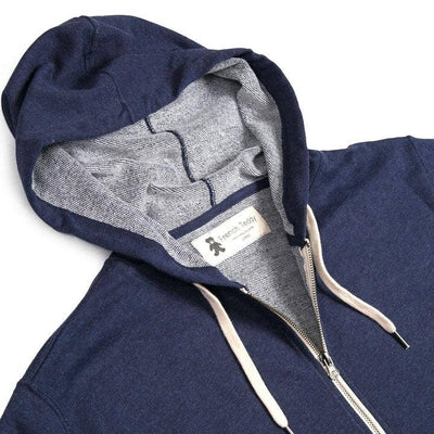 French Teddy Zipper - Navy