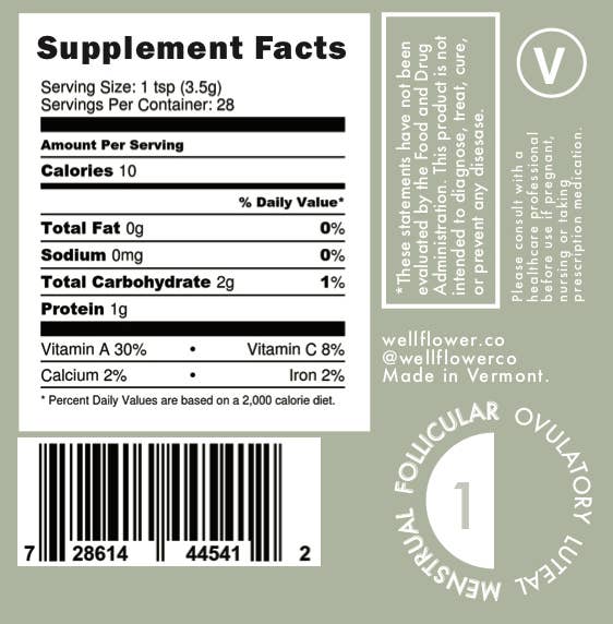 Matcha Adaptogenic Cycle Blend for Tonics Smoothies Lattes