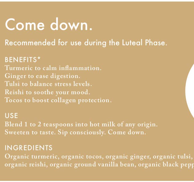 Turmeric Adaptogenic Cycle Blend for Tonics Smoothies Lattes
