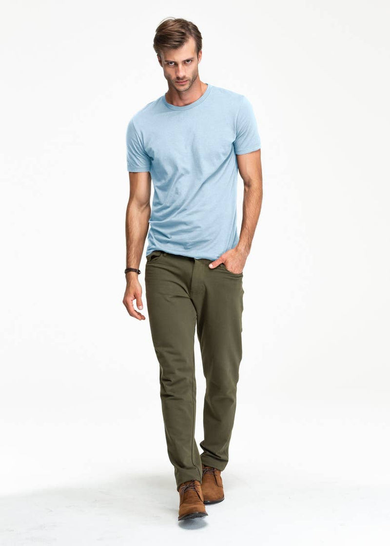 Softest Tee | Faded Light Blue