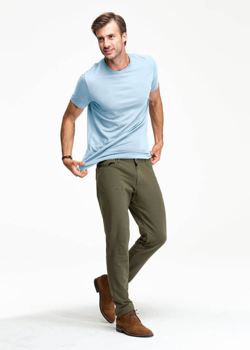 Softest Tee | Faded Light Blue